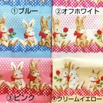 ラビット　色・サイズが選べる　ランチョンマット 