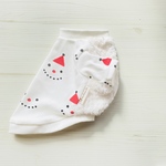 (ボア生地)スノーマンの半袖T/レッド