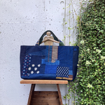 ふう様オーダー品　藍染パッチのトートバック