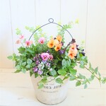❁みもとビオラ『ココの夢』とアンティークなお花の寄せ植え　贈り物にも