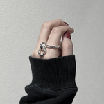 Re ▽ Silver ring R34