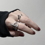 Re ▽ Silver ring R32
