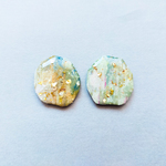 kiritori_淡く滲む/ペイントピアス/一点物アクセサリー/金属アレルギー対応