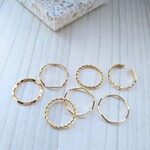 シンプルリング7個セット