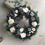  * White  Christmas wreath   * クリスマスリース  ギフト🌿
