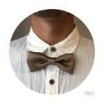 【TRES】蝶ネクタイ　moca  brown モカブラウン　men'sサイズ