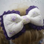 ハンドメイド大きめりぼんヘアゴム