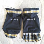 犬服！チェック重ね着　ラスト1点