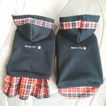 犬服Msize！チェック重ね着　ラスト1点