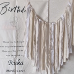 再販𖤐´-￤long fabric garland￤ロングファブリックガーランド￤キナリ