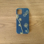 *受注製作*ミナペルホネン*choucho*ブルー×イエロー*mina perhonen*iPhoneケース*iPhoneカバー*スマホケース*スマホカバー