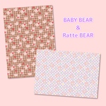 ratte & BABY bear A4両面デザインペーパー