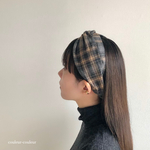 gray× brown check クロスターバン:.*