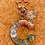 クリスマスキーホルダー　イニシャルキーホルダー