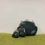 ☆ミナペルホネン☆choucho☆ちょっとそこまでがま口☆モスグリーン