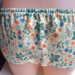 最後の1枚‼️SALE‼️初秋！綿ローン使用  【癒されイエローのボタニカルガーデン】ふんどしパンツ  フンパン  フンテイ   下着 ストレスフリー リンパよけショーツ mameパンティ