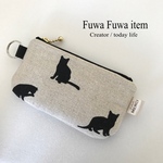 ♦ 限定品 ♦ ふんわりミニポーチ 猫ちゃん ねこ