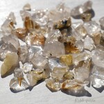 天然石ルチルクォーツ(ブラジル産)約15g分詰合せ 約4～15mm 穴なし さざれ石 母岩ヘマタイト金針水晶 レジン鉱石アクセサリー鉱物テラリウム素材[sa-211108-01]