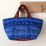 キルティングdeトートバッグ-C ＃022【カゴ風*BL】