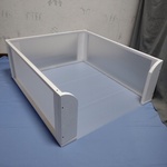 ≪msdutch様ご注文分≫●組立seriesホワイト【ペットトイレ-スクエアｻｲｽﾞORDER】700×800×300mm、タブ無.入口高2.5mm.犬．簡単組立式.シンプル●