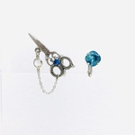 銀の鋏(ハサミ)イヤリング スチームパンク