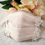 【新作❤️】２way　レースマスク　小池都知事着用柄　刺繍マスク　マスクカバー　結婚式　卒業式　バレンタイン　プレゼント　マスクカバー　レース　最高級　冬マスク　おしゃれマスク　入学         