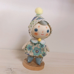ずきんちゃん＊青色の花柄