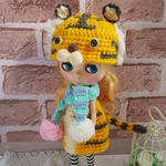 よしえ屋600[寅年のトラさんコーデ３点セット]ブライス アウトフィット Blythe