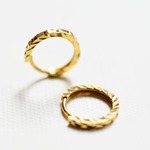 ✧SAHORIto FINE JEWELRY✧　10金の中折れフープピアス