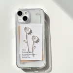 clear flower frame iPhoneケース Coeur iPhone13 iPhone13pro iPhone13mini iPhone12 iPhone12pro 等　