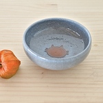 丸小鉢 ねこ水玉 (青) 受注制作