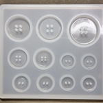 送料無料・シリコンモールド・ボタン・約78x89x6.5mm