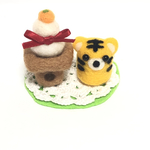 ミニチュアお正月飾り🎍【寅と鏡餅】