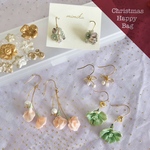 《13000円相当》クリスマスハッピーバッグ　vol.10　ピアスセット　フラワーアクリルケース付き
