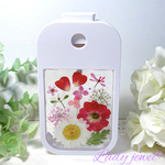 押し花 アルコールスプレーボトル＊Lovely＊ 除菌スプレー 携帯用 [受注制作]