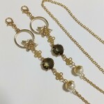 送料無料◆ハンドメイド◼️マスクコード マスクチェーン マスクストラップ ゴールド