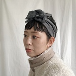 コーデュロイで作るワイヤー入りナチュラルシンプルなターバン