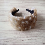 ファーのカチューシャ（バンビ柄）　アニマル柄　chika