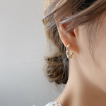 ✨❂小振り　パールフープピアス❂