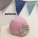 【再販3】フラワー♡コットン帽子