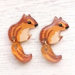 リスのしっぽピアス（イヤリング）
