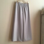 SALE カシミヤウールBGで作ったワイドパンツ