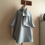 カシミヤウールAで作ったマントコート