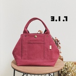 ボルドー　2wayトートバッグ　Loulou （ルル）ヴィンテージ　帆布　秋冬トート　Mサイズ