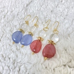 【モッツァレラチーズ様専用】❤️マーブルカラーアクリルピアス💐