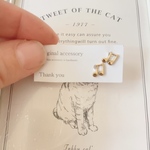 音符ピアス　樹脂ピアス