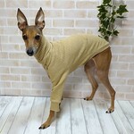イタグレ服長袖トップス〈リブニット・ベージュ〉