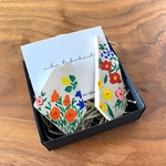 《カラフルお花》の陶土箸置き