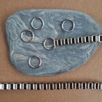 [40pcs] サージカル ステンレス マルカン φ1mm 直径約8mm 無メッキ　シルバー