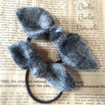 うさ耳ヘアゴム【グレーチェック】